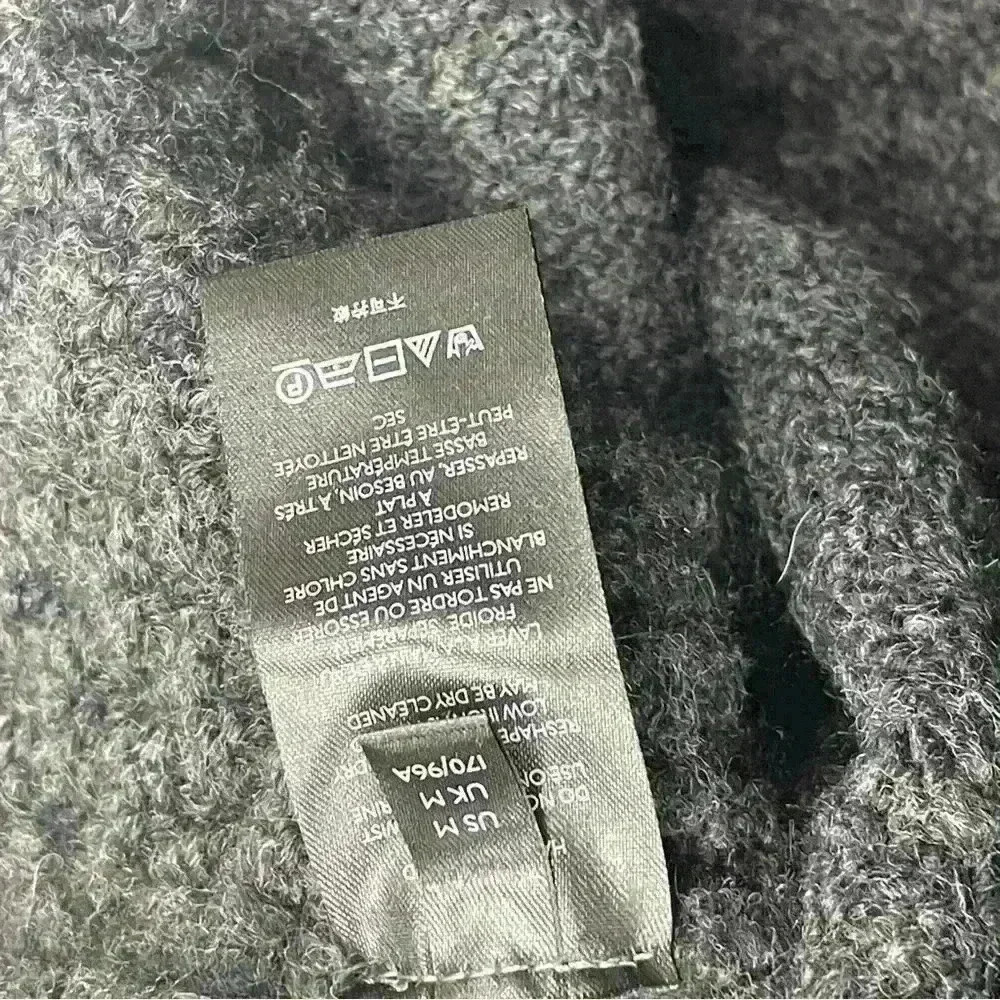 ANTHROPOLOGIE Bia Mock Neck Tunic Sweater Carbon Gray M Soft - Picture 7 of 9